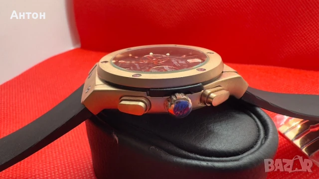 Мъжки часовник Hublot с автоматичен механизъм, снимка 6 - Мъжки - 50988439