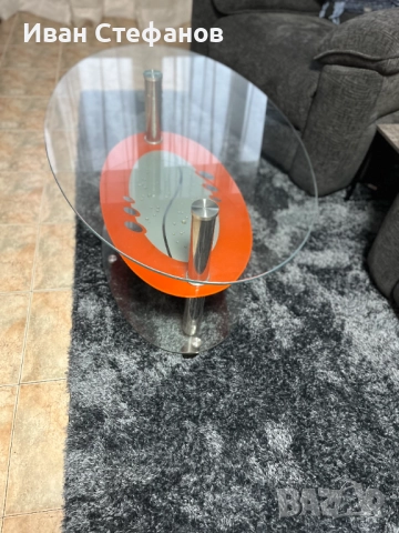 Стъклена холна маса, снимка 3 - Маси - 52310192