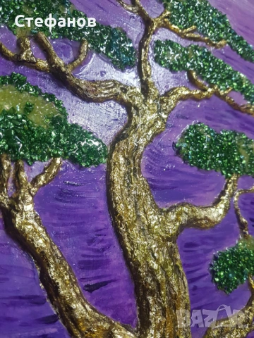 "Хармония", смесена техника, 3D ефект, снимка 3 - Декорация за дома - 53181133