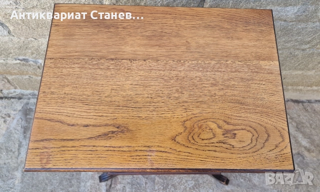 Винтидж помощна масичка с чекмедже, снимка 4 - Маси - 54229933