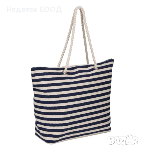 Плажна чанта на райета, 42x15x43см., снимка 2 - Чанти - 50694005