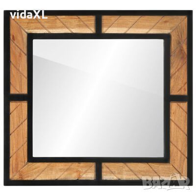 vidaXL Огледало за баня 60x1x55 см масивна акация（SKU:372750, снимка 1 - Огледала - 46262974