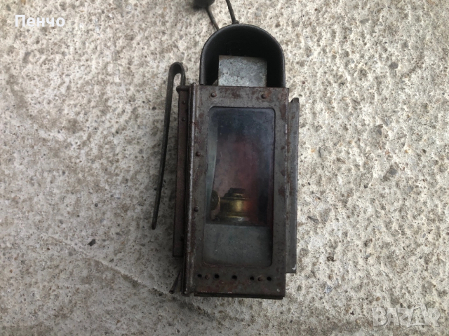 стара военна лампа /фенер/ - WWI-WWII - GERMANY, снимка 5 - Антикварни и старинни предмети - 51059292