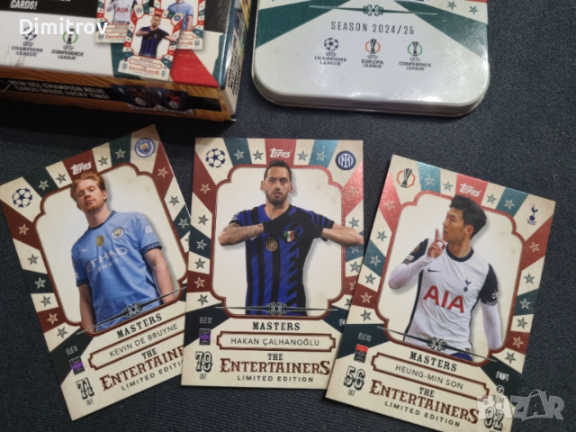 Topps match attax enterteiners master - 3 броя