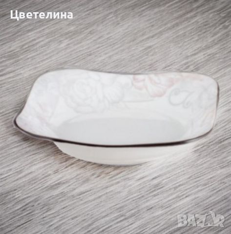 Елегантна керамична чиния, снимка 4 - Сервизи - 46405999