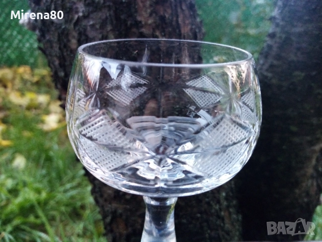 * Моника ромб * - кристални чаши за коняк - 5 бр. , снимка 4 - Чаши - 52515523