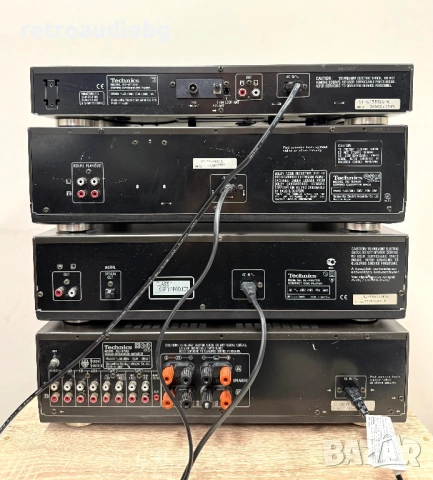 🔊Ретро аудио система - сет TECHNICS - усилвател, сд, триглав дек, тунер, грамофон и тонколони🔈 , снимка 8 - Аудиосистеми - 53462152