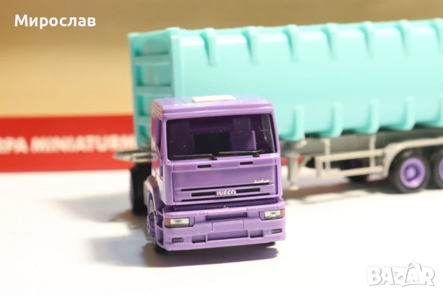 HERPA H0 1/87 IVECO ЦИСТЕРНА СИЛОЗ КАМИОН МОДЕЛ, снимка 3 - Колекции - 53522602