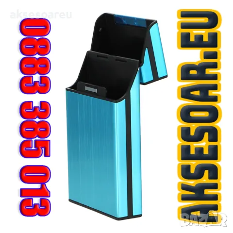 Алуминиева табакера кутия за тънки Слим цигари мурати слим Murati slim контейнер за съхранение , снимка 7 - Табакери - 50232567