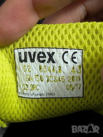 uvex 1 ESD Rated без метал S2 SRC с композитно бомбе номер 43 , снимка 6 - Други - 54127360
