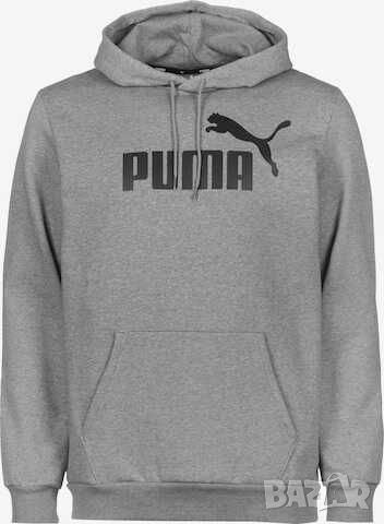 Мъжки спортен суитшърт Puma, 66% памук, 34% полиестер, Сив меланж, XL