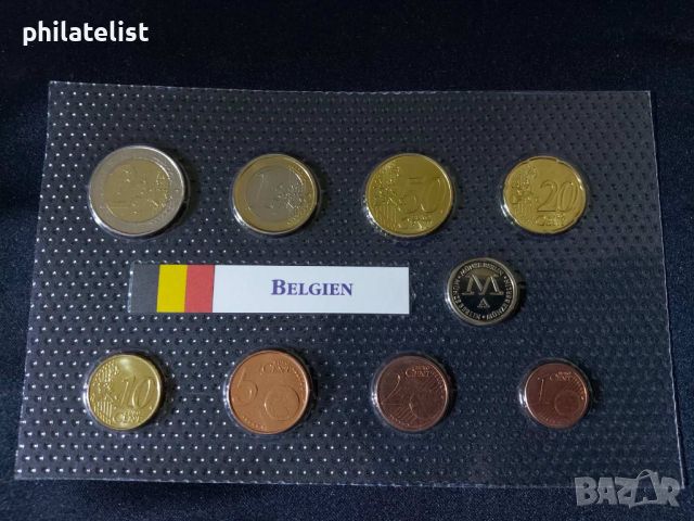 Белгия 1999 - 2000 - Евро сет - комплектна серия от 1 цент до 2 евро + медал, снимка 1 - Нумизматика и бонистика - 46336816