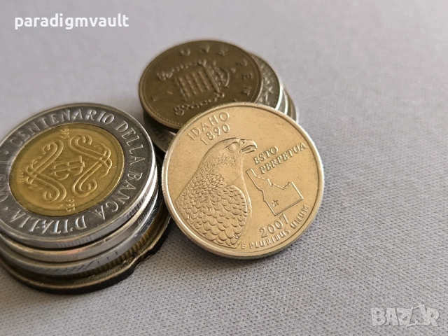 Монета - САЩ - 1/4 (четвърт) долар (Айдахо) | 2007г.