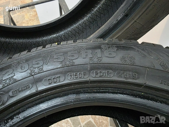 2бр зимни гуми 205/55/16 DUNLOP L04522 , снимка 4 - Гуми и джанти - 52912727