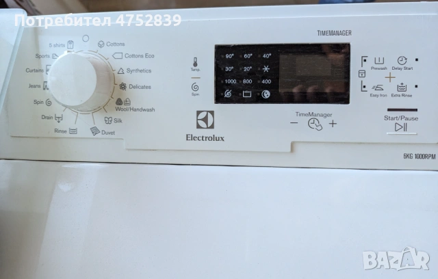 Пералня Electrolux с вертикално зареждане, снимка 3 - Перални - 53864568