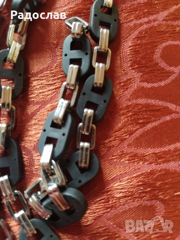мъжко стоманено колие, снимка 2 - Колиета, медальони, синджири - 53931707