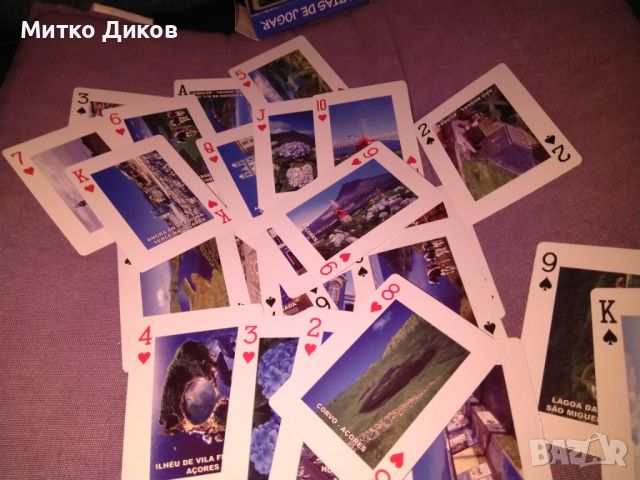 Карти за игра 54 броя пластик нови с изгледи от Азорските острови Португалия, снимка 9 - Карти за игра - 45586461