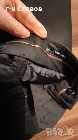 PIERRE CARDIN Paris 100 Wool Slime Fit 56R , снимка 18 - Костюми - 52100859