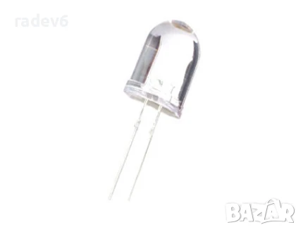 Светодиод 10MM бял, LED F10