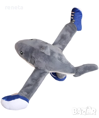 Играчка Тралалеро траляля, Тип гривна, Текстилна, Сива