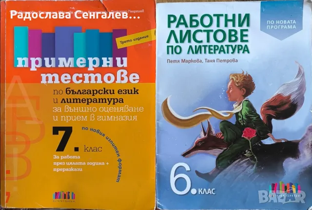 Учебни помагала за 5, 6, 7 клас по БЕЛ и Математика , снимка 5 - Учебници, учебни тетрадки - 42385507