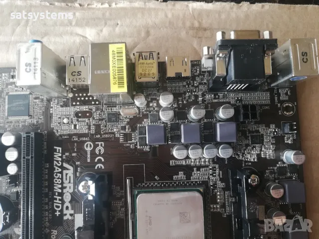 Дънна платка ASRock FM2A58M-HD+ Socket FM2+ CPU+FAN+RAM, снимка 9 - Дънни платки - 47180333