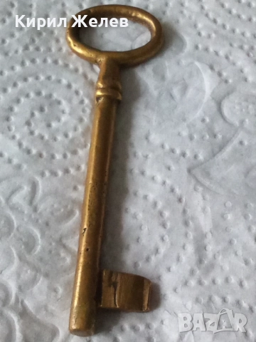Стар рядък бронзов ключ 52527, снимка 3 - Антикварни и старинни предмети - 52580490