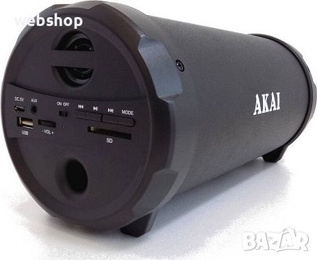 Преносима Колонка Akai с Блутут ,радио и LED светлини, 10W , снимка 8 - Bluetooth тонколони - 46724559