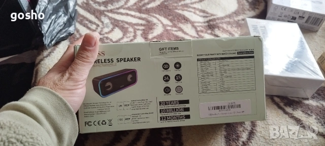 Тонколона DOSS SoundBox Pro+ Bluetooth Speaker IPX6 24W Dual, снимка 3 - Тонколони - 53769329