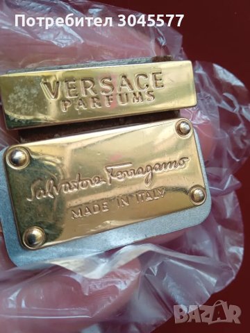 Етикети метални Versace, Salvatore Ferrogamo, снимка 1