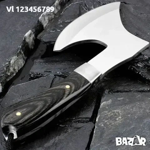 Туристическа брадва /томахавка/ от неръждаема стомана , снимка 2 - Ножове - 53862512