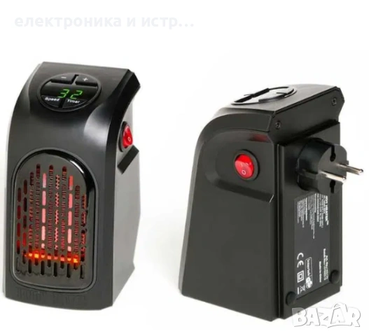 Електрическа печка с термостат и цифров дисплей, 400 W , снимка 2 - Отоплителни печки - 53355473