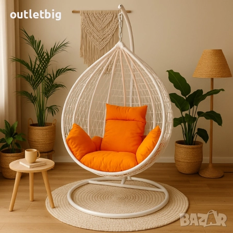 Градинска висяща люлка тип гнездо,яйце–Промоция!