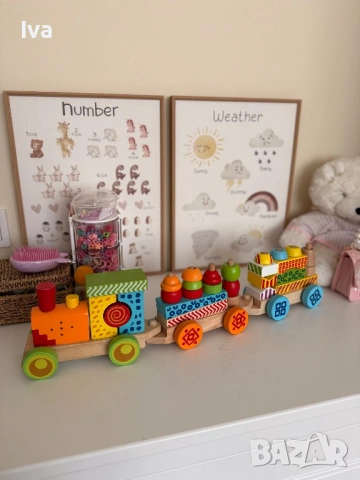 Дървени играчки hape eichhorn little dutch goki и книжки, снимка 17 - Образователни игри - 53935034