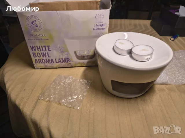 Бяла керамична маслена горелка - Най-добра за ароматерапия - релаксация - спа - топене на восък -

, снимка 8 - Овлажнители и пречистватели за въздух - 49873791