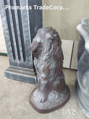 Декоративен лъв от бетон , снимка 2 - Декорация за дома - 54125069