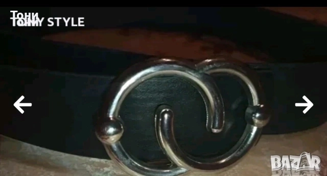 Нов Стилен Дамски Колан от Естествена Кожа 100см. 