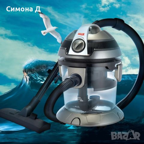 Прахосмукачка с воден филтър Voltz OV51001N, 800W-1000W, 10л., Червена/Сива, снимка 1 - Прахосмукачки - 45972546