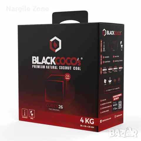 Въглени за наргиле BLACKCOCO’s 4кг - Nargile Zone™️, снимка 2 - Наргилета - 48916436