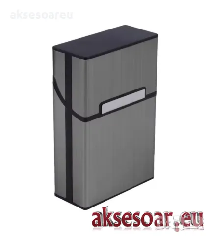 Качествена кутия за стандартни цигари калъф от алуминиева сплав Джобна кутия за пушачи за Подарък, снимка 15 - Табакери - 50223663