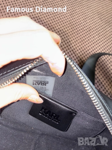 Чанта Karl Lagerfeld Естествена кожа, снимка 5 - Чанти - 52352233