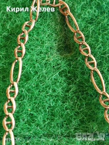 Сребърен ланец плетка тип ФИГАРО подходящ аксесоар за ежедневието 53152, снимка 5 - Колиета, медальони, синджири - 54037531