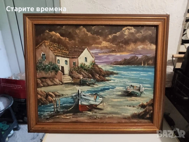 КАРТИНА  РИБАРСКА  КЪЩА  