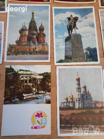 стари пощенски картички СССР Москва от 50-те години , снимка 6 - Колекции - 45331856