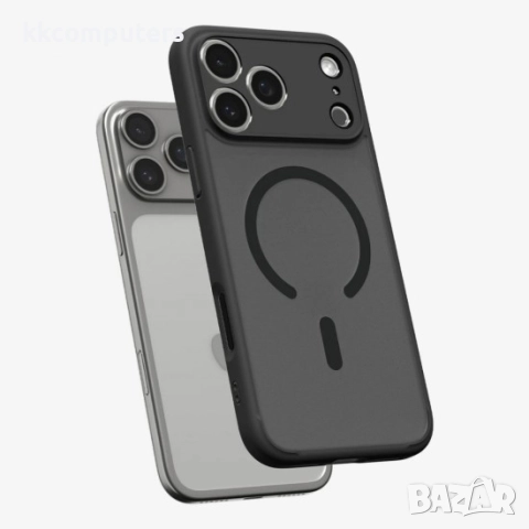 Оригинален кейс Spigen Ultra Hybrid Magsafe, За iPhone 17 Pro (6.3), Черен и Протектор, снимка 3 - Резервни части за телефони - 51922806