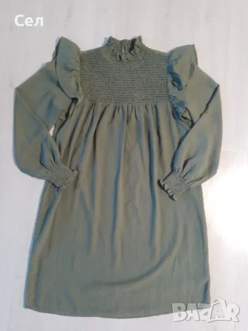 Зелена елегантна рокля Only M, снимка 2 - Рокли - 49943879