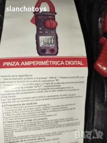 ANENG ST181 Цифрови клещи DC/AC Current 4000 Counts Мултицет Амперметър Тестер за напрежение Автомоб, снимка 3 - Клещи - 49612145