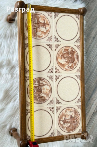 Винтидж масичка от масивна дървесина, снимка 4 - Маси - 53572512