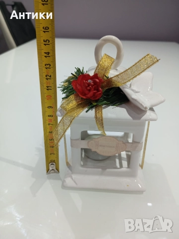 Стар порцеланов фенер свещник маркиран , снимка 10 - Други - 52554007