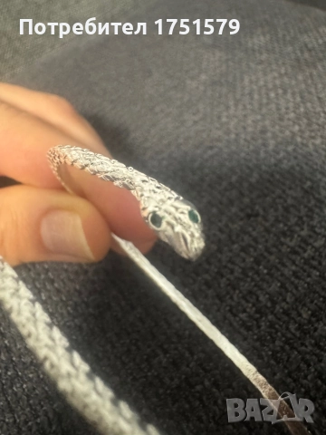 Нова сребърна гривна , снимка 2 - Гривни - 52142448